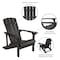 Flash Furniture Slate Gray Poly Resin Adirondack Chair, PK 4 4-JJ-C14501-SLT-GG - alternate 8